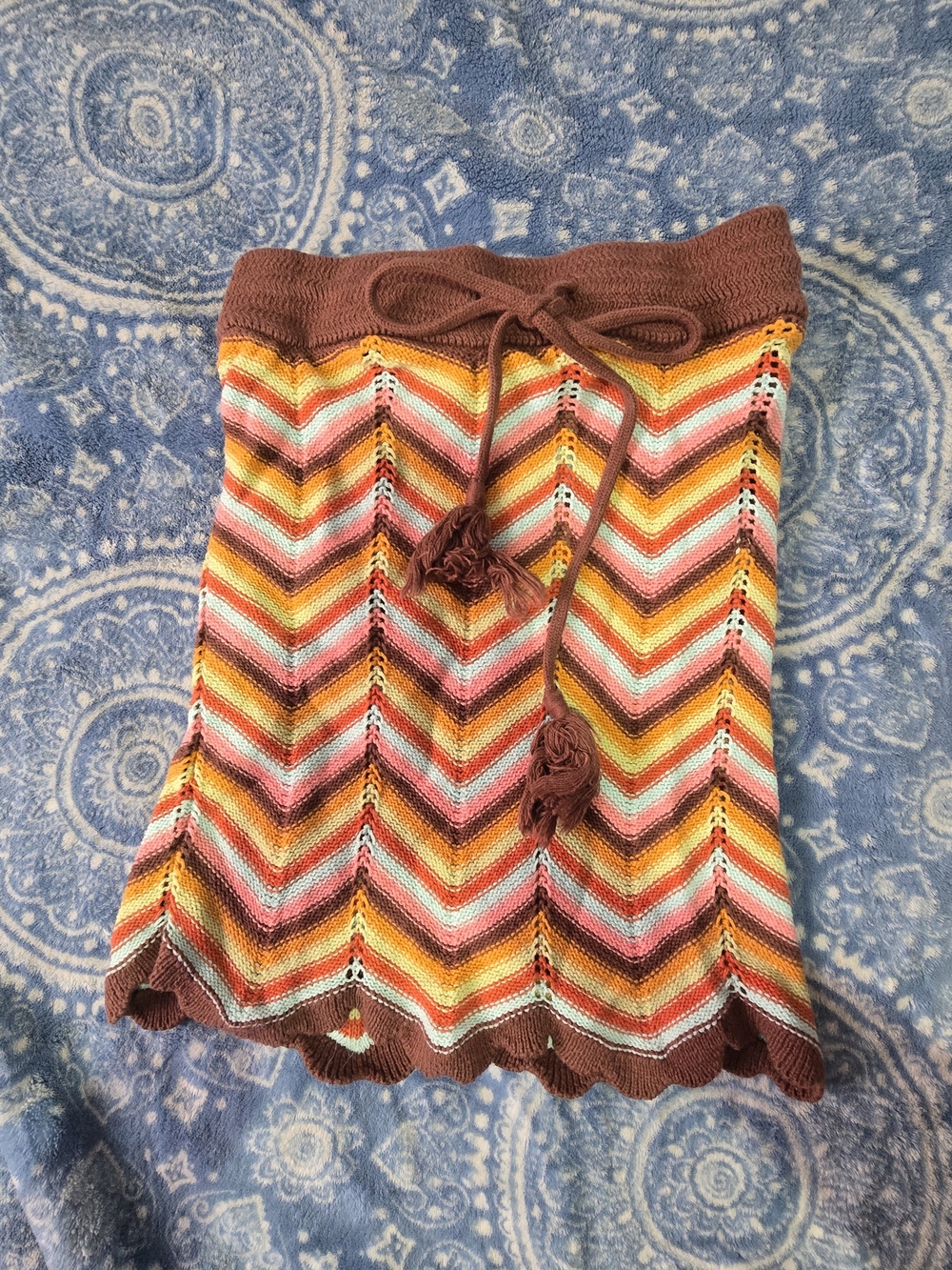 🌿 Forever 21 Chevron Knit Festival Skirt 🌿